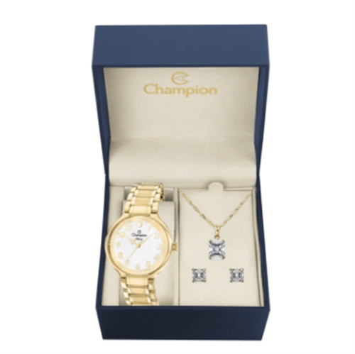 Relógio Champion Kit Feminino CN26395W 0