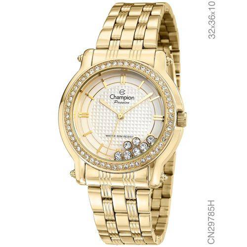 Relógio Champion Passion Dourado Cn29785h