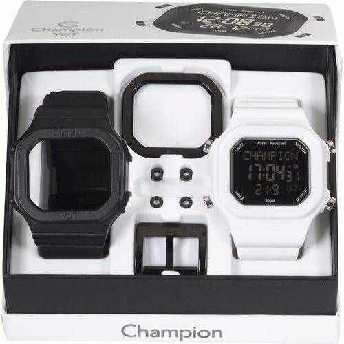 Relógio Champion Yot Cp40180x Preto Branco
