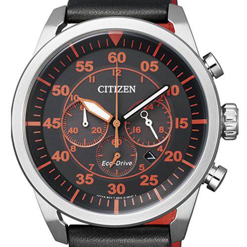 Relógio Citizen Caixa de 45 MM Pulseira em Couro