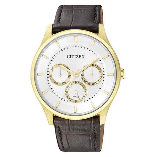 Relógio Citizen Caixa de 39 MM Pulseira em Couro