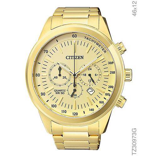Relógio Citizen Cronógrafo TZ30973G Dourado