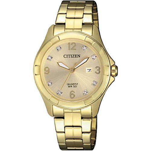 Relógio Citizen Feminino Ref: Tz28502g Social Dourado