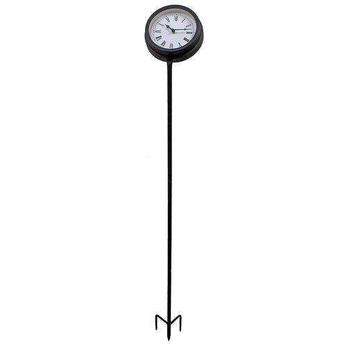 Relógio com Estaca para Jardim Greenway - 110x16 Cm