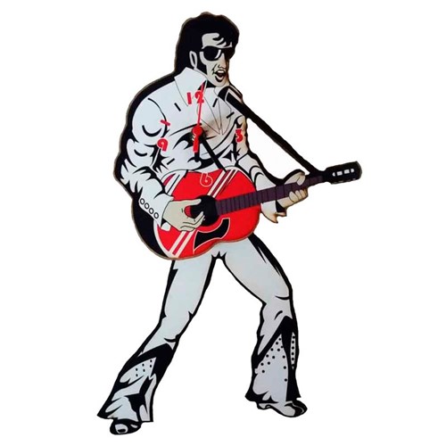Relógio com Pêndulo Elvis Presley