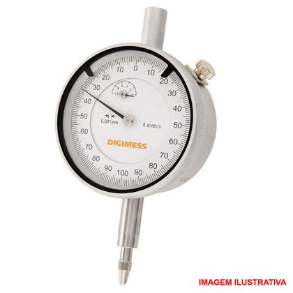 Relógio Comparador Capacidade 0-1 / Grad. 0,001mm - Digimess Produto Sem Certificado