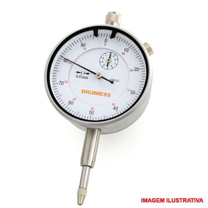 Relógio Comparador Capacidade 0-5 D.58mm / Grad. 0,01mm - Digimess Produto Sem Certificado