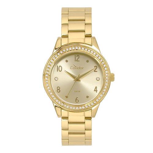 Relógio Condor Feminino Bracelete Dourado - Co2036kui/4d