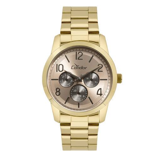 Relógio Condor Feminino Bracelete Dourado - Co6p29ii/4j