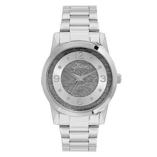 Relógio Condor Feminino Glitter Prata - Co2039ap/3c