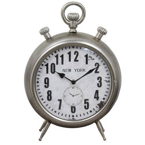 Relógio de Balcão New York Oldway - em Metal - 39x31 Cm