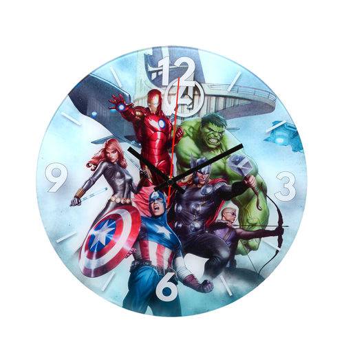 Relógio de Parede 30cm Marvel Avengers