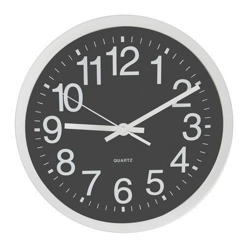 Relógio de Parede 25Cm Preto - Sottile