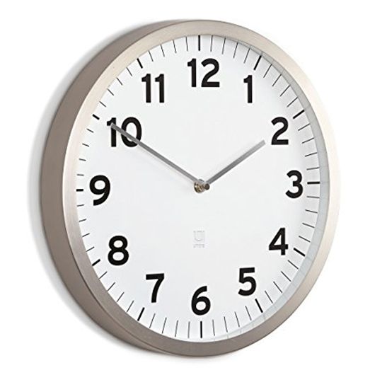 Relógio de Parede Anytime 31,8 Cm Branco Umbra