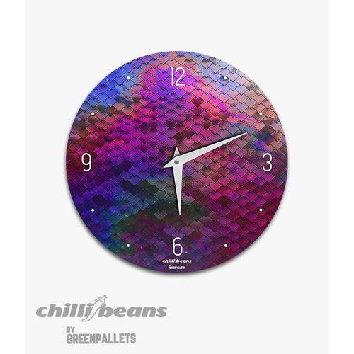 Relógio de Parede Chillibeans - Escama de Peixe