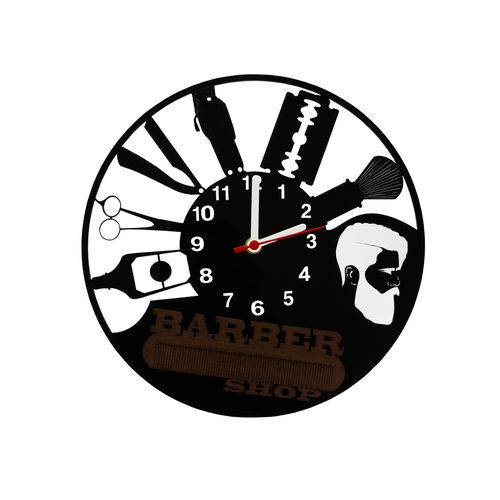 Relógio de Parede Decorativo - Modelo Barber Shop 2