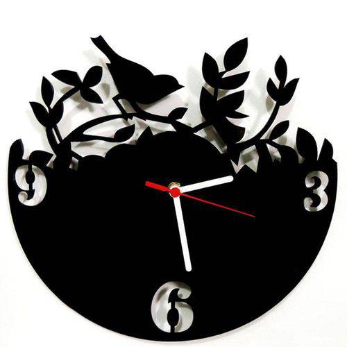 Relógio de Parede Decorativo Pássaro