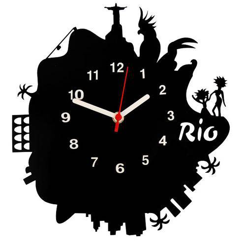 Relógio de Parede Decorativo Rio Preto
