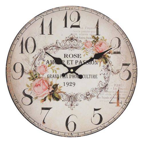 Relógio de Parede Essence Rose 35,5cm