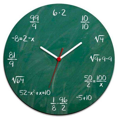 Relógio de Parede Geek Blackboard