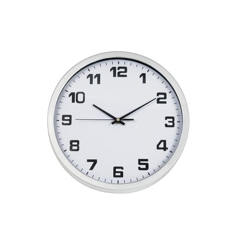 Relógio de Parede Hauskraft 30cm Branco