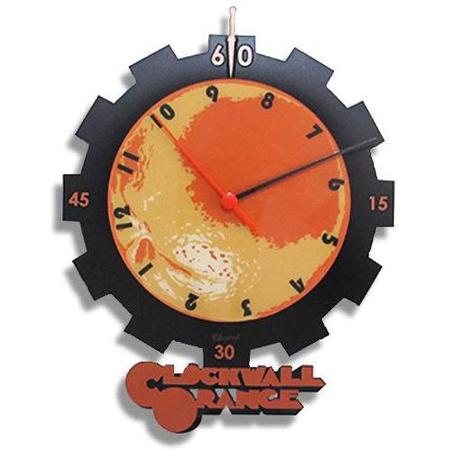 Relógio de Parede Laranja Clock