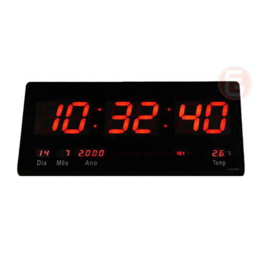 Relógio de Parede Led Digital Termometro Academia