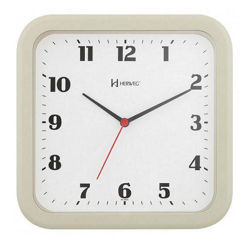 Relógio de Parede Moderno Marfim - 6145-032 - Herweg