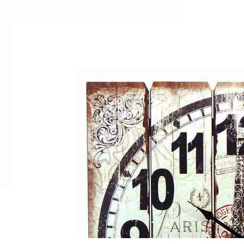Relógio de Parede Paris em Madeira 58x58cm