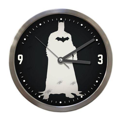 Relógio de Parede Preto 22,5cm Batman Urban