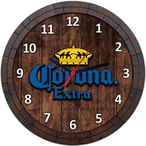 Relógio de Parede Quadro Tampa de Barril Cerveja Bebida W010
