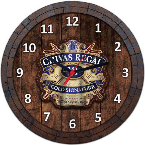 Relógio de Parede Quadro Tampa de Barril Cerveja Bebida W063