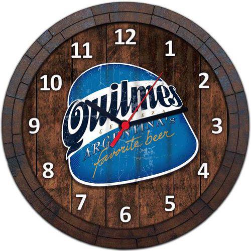 Relógio de Parede Quadro Tampa de Barril Cerveja Bebida W088