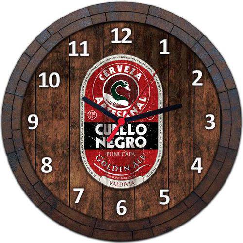 Relógio de Parede Quadro Tampa de Barril Cerveja Bebida W096