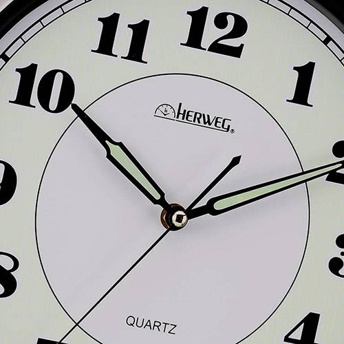 Relógio de Parede Quartz Branco - Herweg