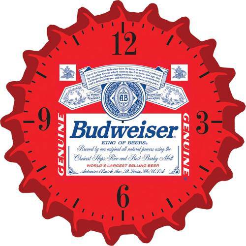 Relógio de Parede Redondo Budweiser - Bell´S
