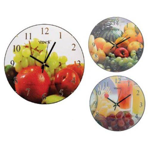 Relógio de Parede Redondo Fruta