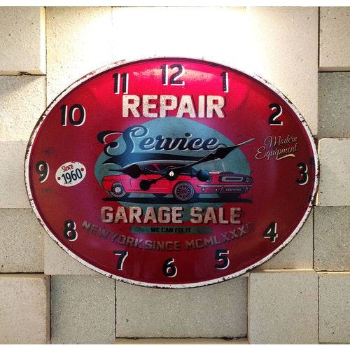 Relógio de Parede Repair Service Garage Emmetal 49 Cm