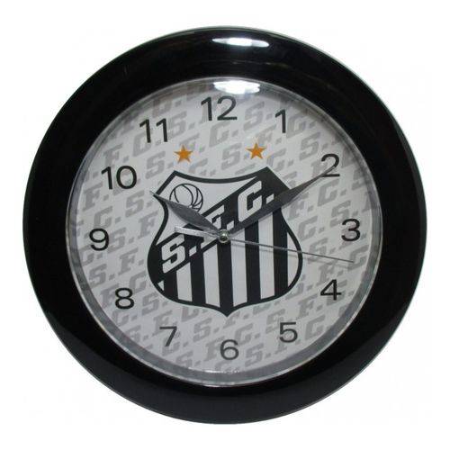 Relógio de Parede Santo F.C. Produto Licenciado Redondo 26 Cm