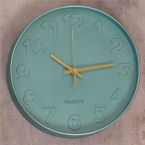 Relógio de Parede Sydney 30cm Finecasa Verde