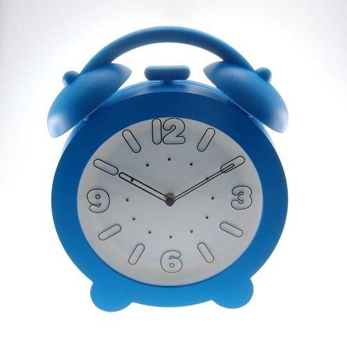 Relógio de Plástico Azul Claro