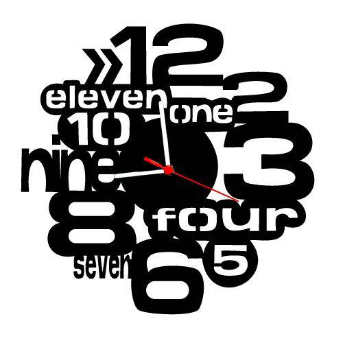 Relógio Decorativo - Modelo Números 11