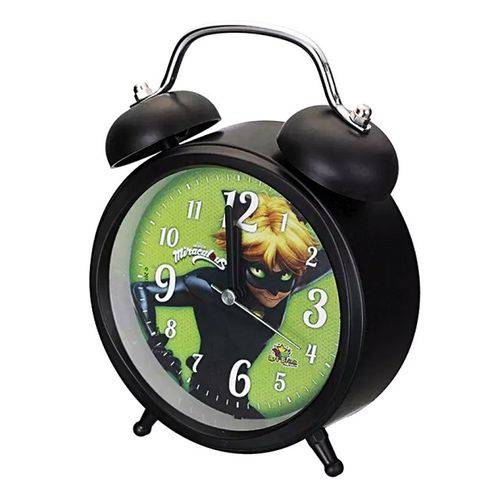 Relógio Despertador de Mesa Miraculous Cat Noir MSRM04