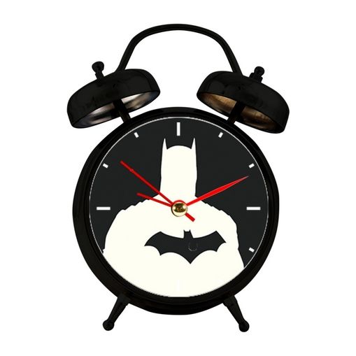 Relógio Despertador Preto com Led Batman Urban