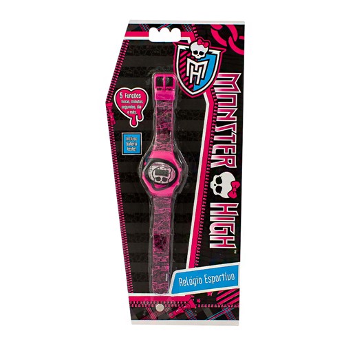 Relógio Digital Monster High Fun Cores Sortidas 1 Unidade