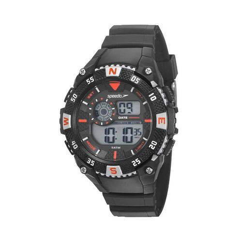 Relógio Digital Speedo Masculino Esportivo Preto/vermelho