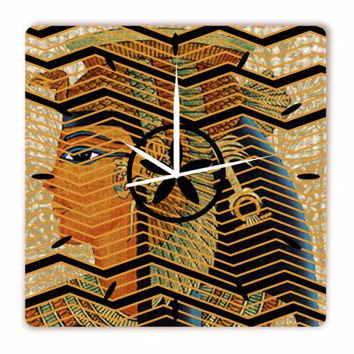 Relógio Egípcio Quadrado - Quadrado 30 X 30 Cm