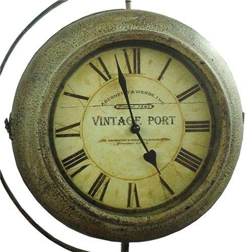 Relógio Estação Vintage Port Giratório Oldway - 55x40cm