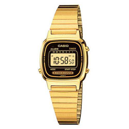 Relógio Feminino Digital Casio LA670WGA1DF - Dourado