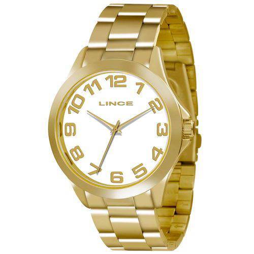 Relógio Feminino Dourado Lince LRGJ039L